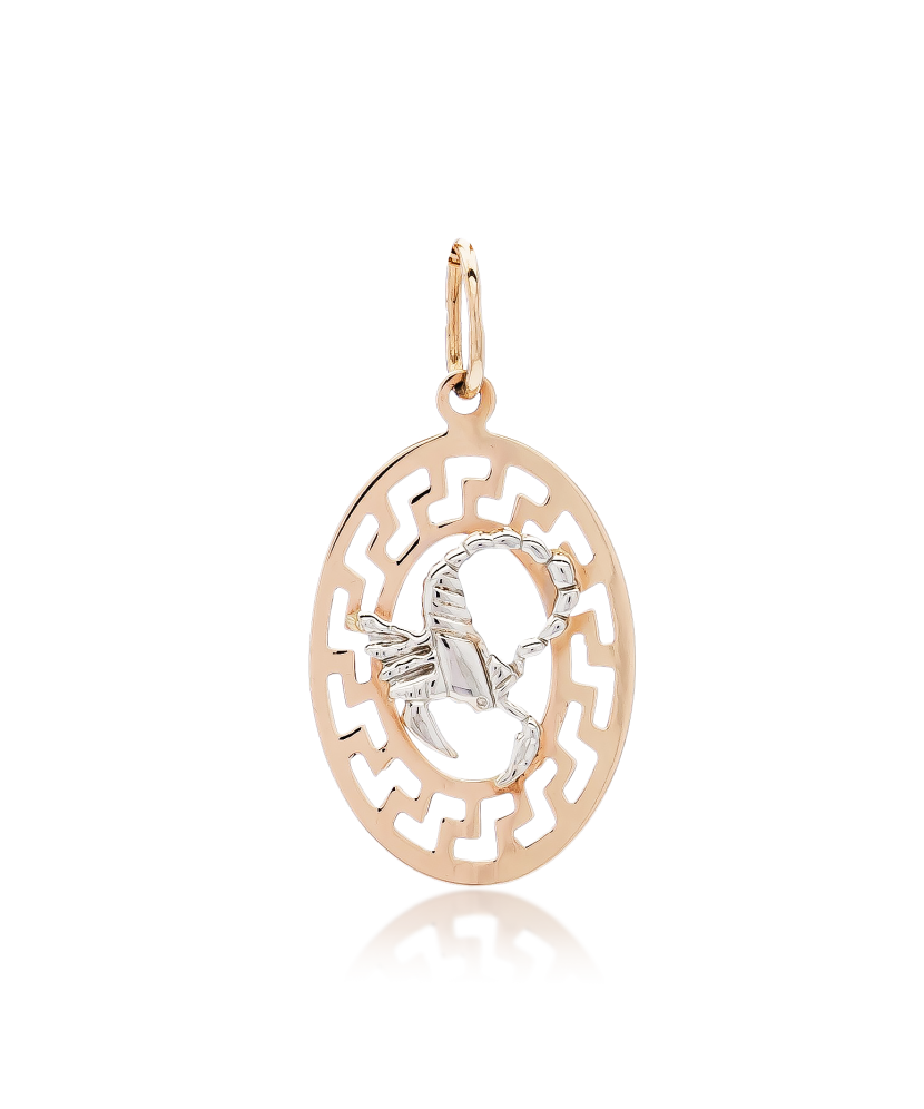 Auksinis pakabukas "Skorpionas" - Zodiako ženklų pakabukai - Goldinga