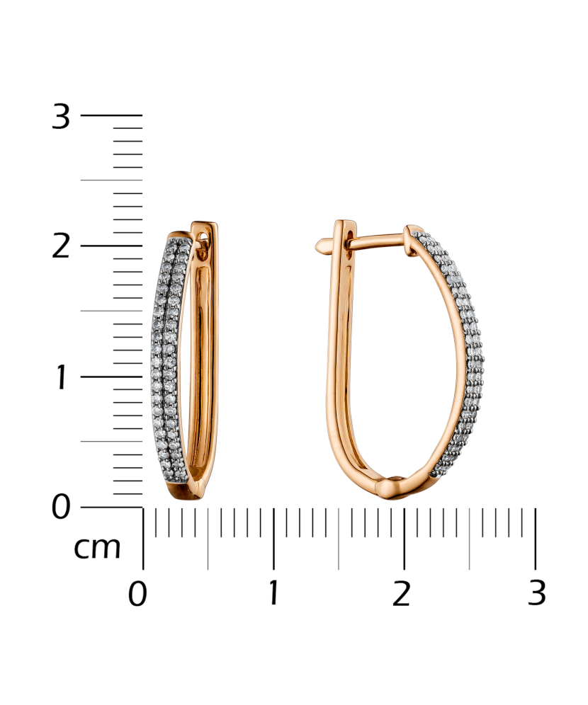 Auksiniai auskarai su briliantais - Auksiniai Auskarai su brangakmeniais - Goldinga