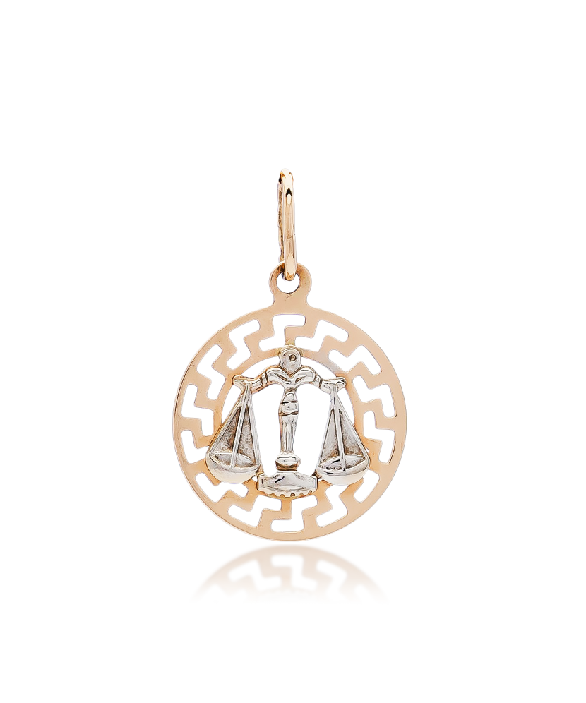 Auksinis pakabukas "Svarstyklės" - Zodiako ženklų pakabukai - Goldinga