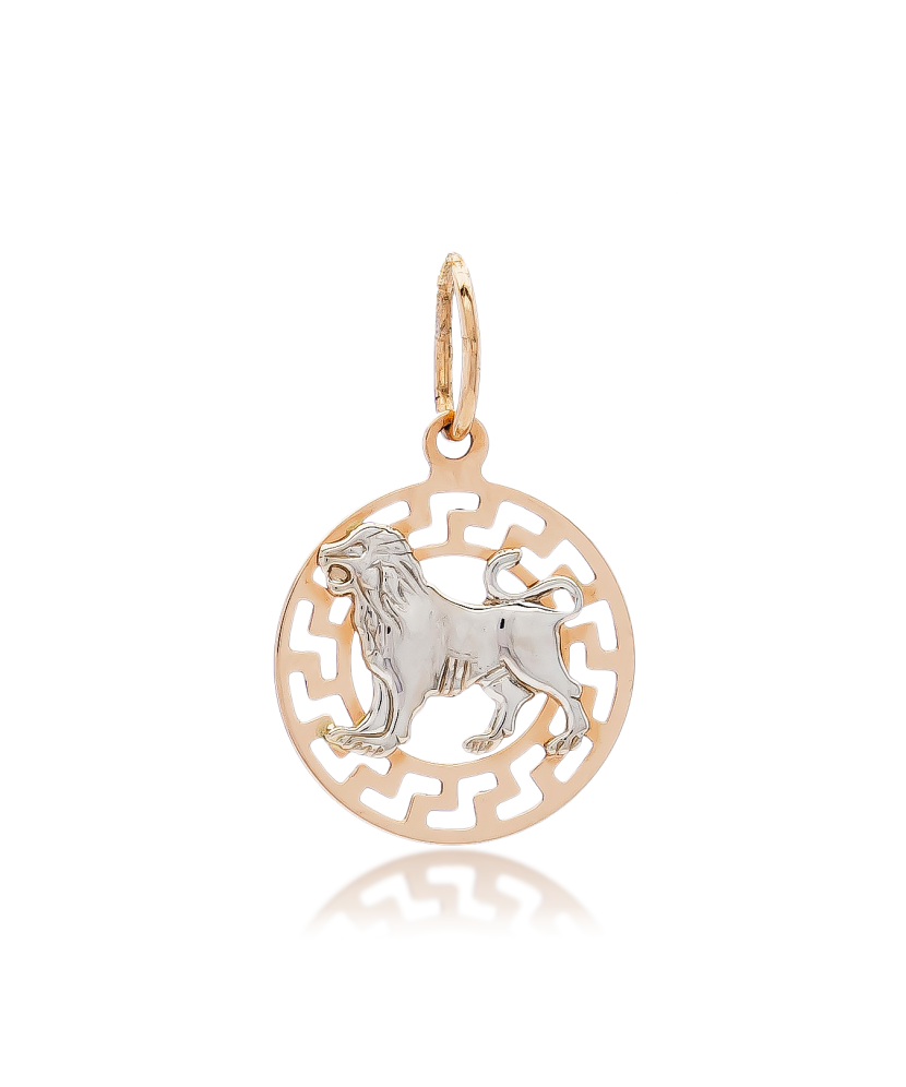 Auksinis pakabukas "Liūtas" - Zodiako ženklų pakabukai - Goldinga