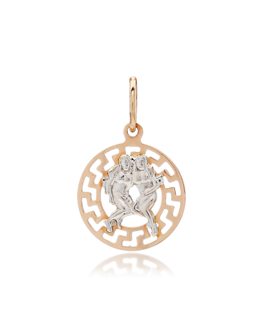 Auksinis pakabukas "dvyniai" - Zodiako ženklų pakabukai - Goldinga