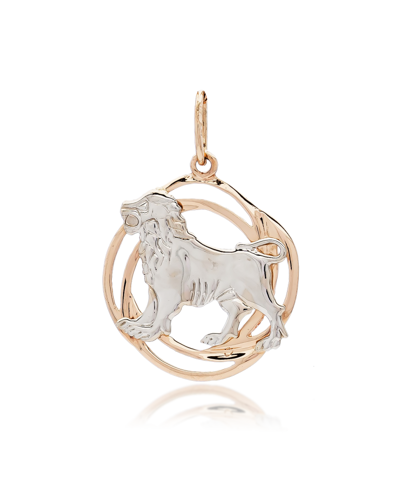 Auksinis pakabukas "Liūtas" - Zodiako ženklų pakabukai - Goldinga