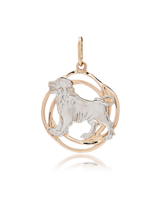 Auksinis pakabukas "Liūtas" - Zodiako ženklų pakabukai - Goldinga