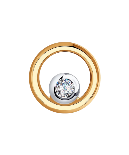 Auksinis pakabukas su cirkoniu - Auksiniai pakabukai - Goldinga