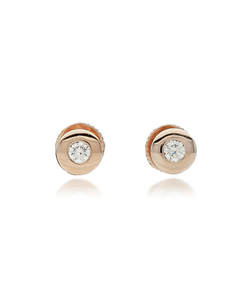 Auksiniai auskarai su briliantu - Auksiniai Auskarai su brangakmeniais - Goldinga