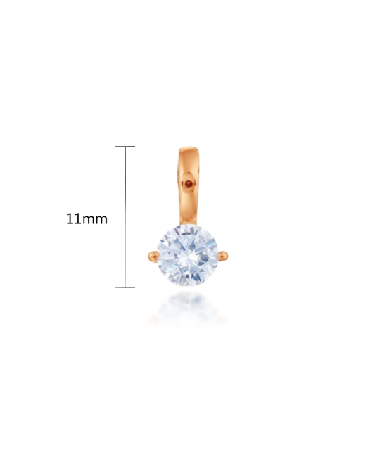 Auksinis pakabukas su cirkoniu - Auksiniai pakabukai - Goldinga