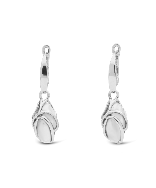 Sidabriniai auskarai su Katės akies akmeniu - Sidabriniai auskarai - Goldinga