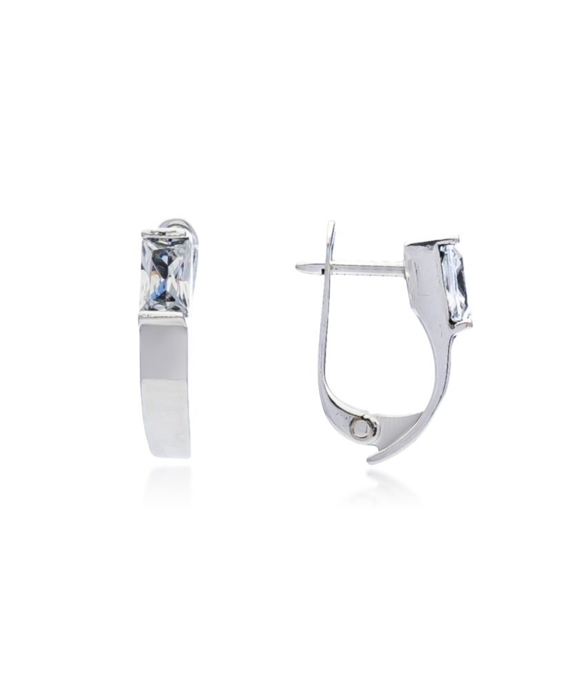 Sidabriniai auskarai su cirkoniu - Sidabriniai auskarai - Goldinga