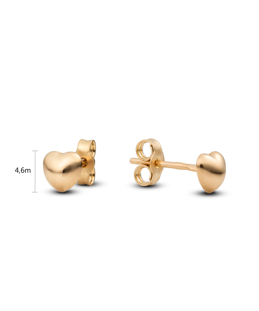 Auksiniai auskarai "Širdelė" - Auksiniai auskarai - Goldinga