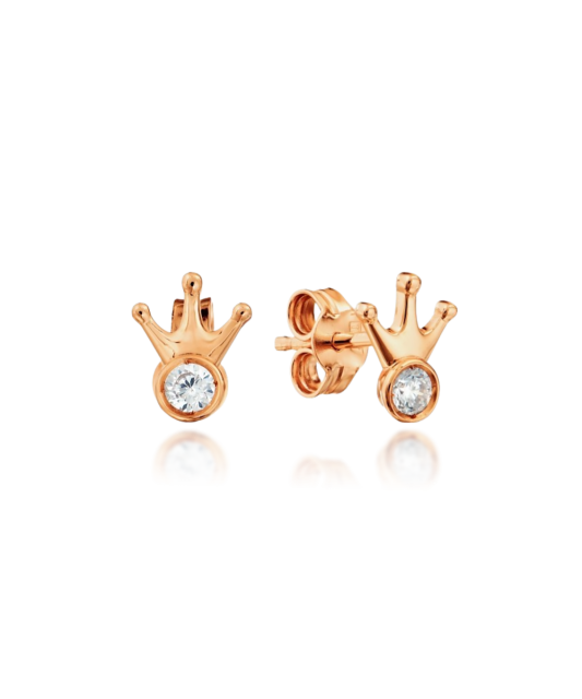 Auksiniai auskarai su cirkoniu - Auksiniai auskarai - Goldinga