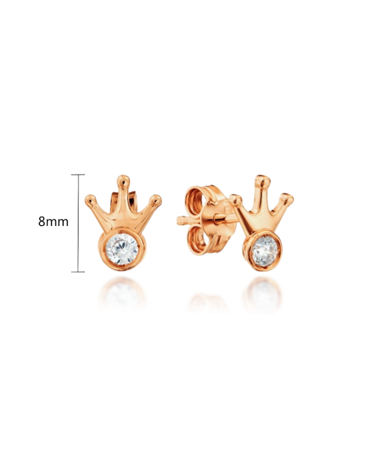 Auksiniai auskarai su cirkoniu - Auksiniai auskarai - Goldinga