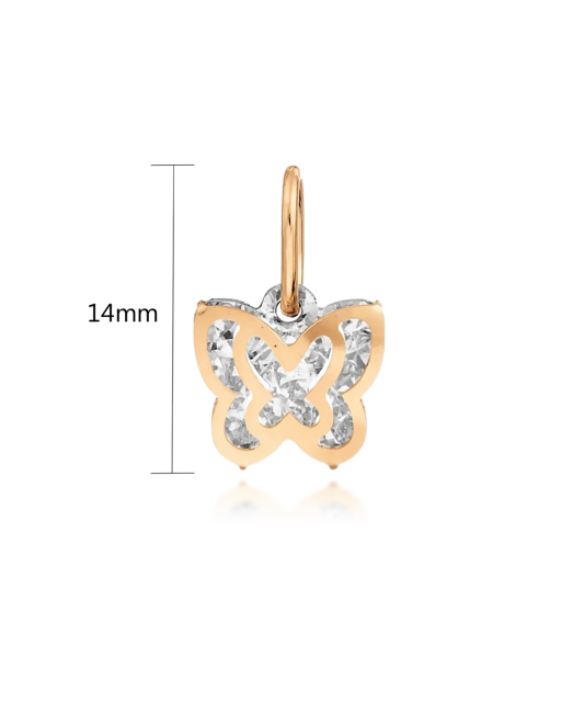 Auksinis pakabukas "Drugelis" - Auksiniai pakabukai - Goldinga