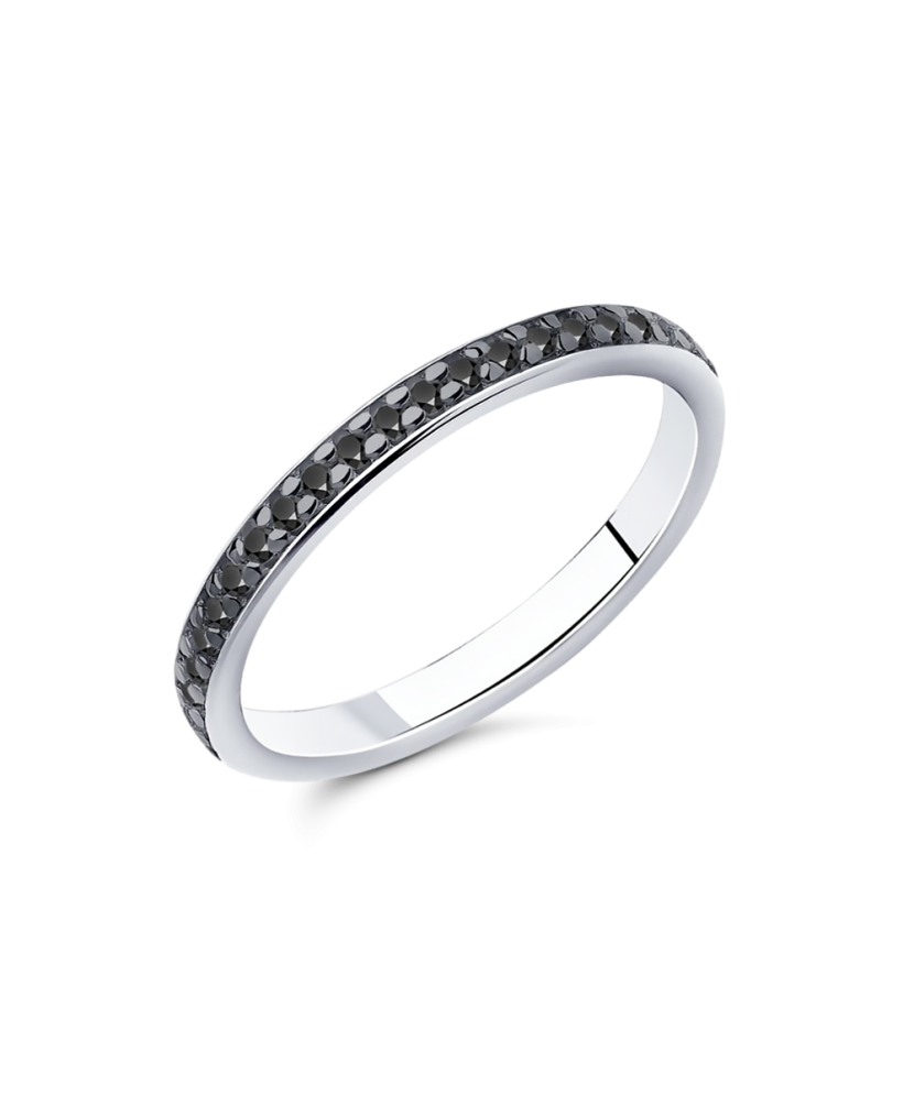 Sidabrinis žiedas su cirkoniais - Sidabriniai žiedai - Goldinga