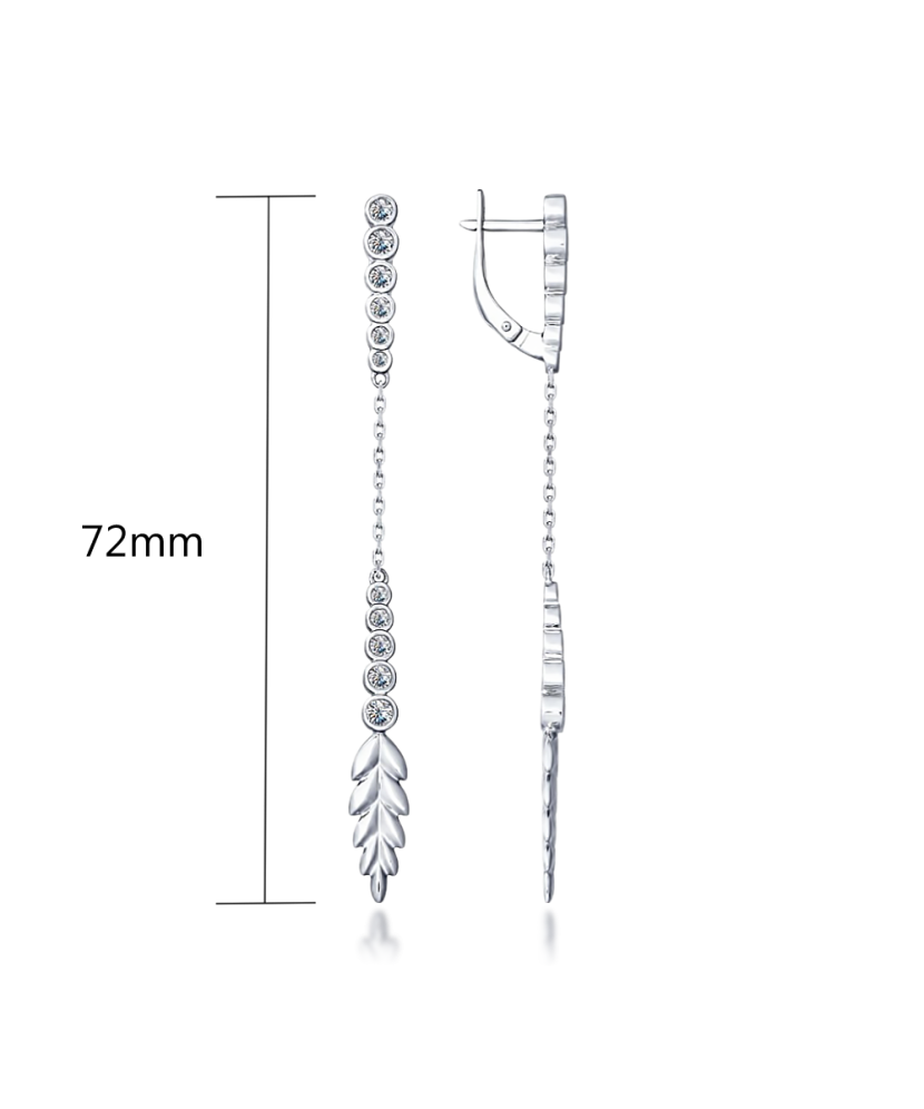 Sidabriniai auskarai su cirkoniais - Sidabriniai auskarai - Goldinga