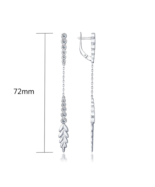 Sidabriniai auskarai su cirkoniais - Sidabriniai auskarai - Goldinga