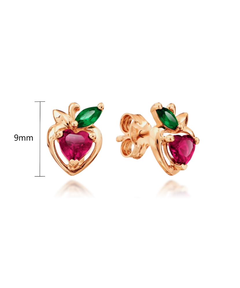 Auksiniai auskarai su cirkoniais - Auksiniai auskarai - Goldinga