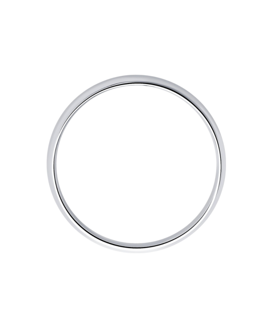 Sidabrinis vestuvinis žiedas 4mm - Sidabriniai žiedai - Goldinga