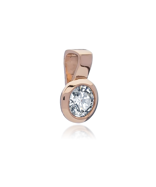 Auksinis pakabukas su cirkoniu - Auksiniai pakabukai - Goldinga