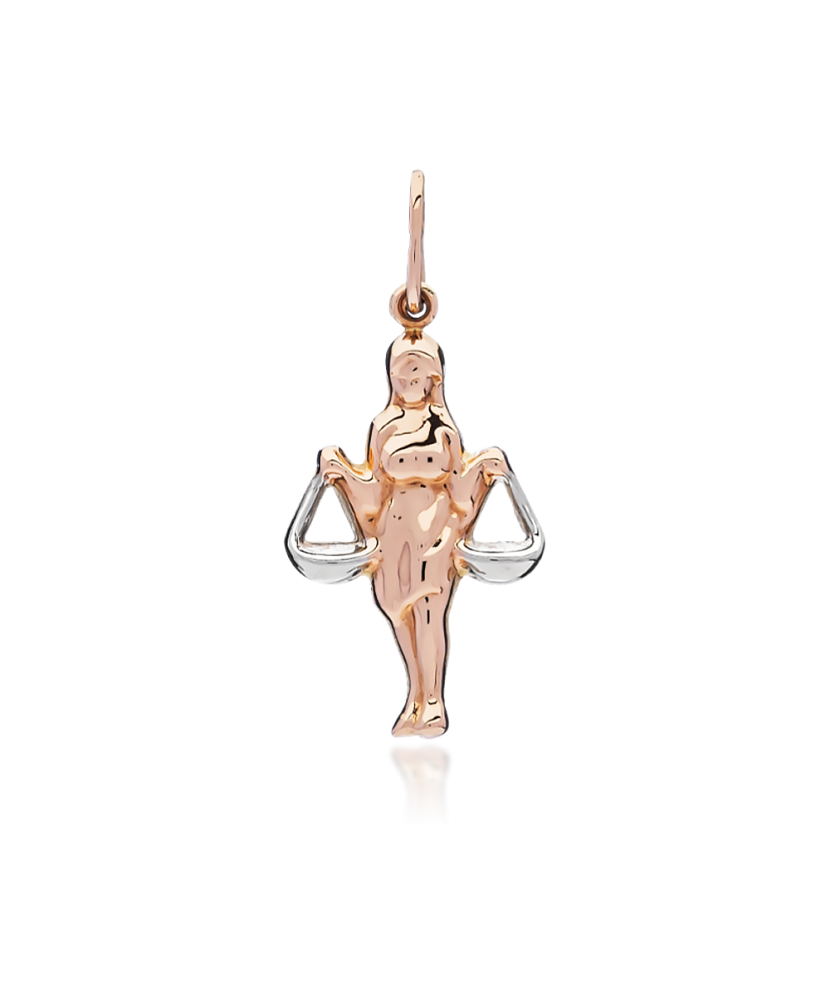 Auksinis pakabukas "Svarstyklės" - Zodiako ženklų pakabukai - Goldinga