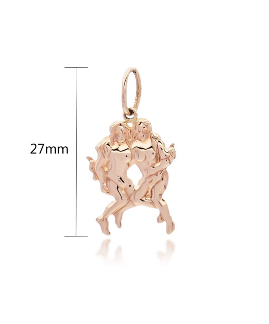 Auksinis pakabukas "Dvyniai" - Zodiako ženklų pakabukai - Goldinga