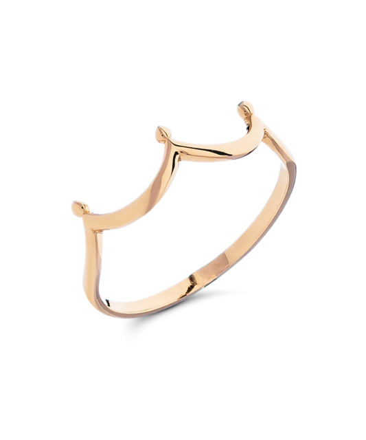 Auksinis žiedas "Karūna" - Auksiniai žiedai - Goldinga