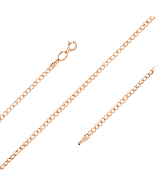 Auksinė apyrankė "Curb" 2mm - Auksinės apyrankės - Goldinga