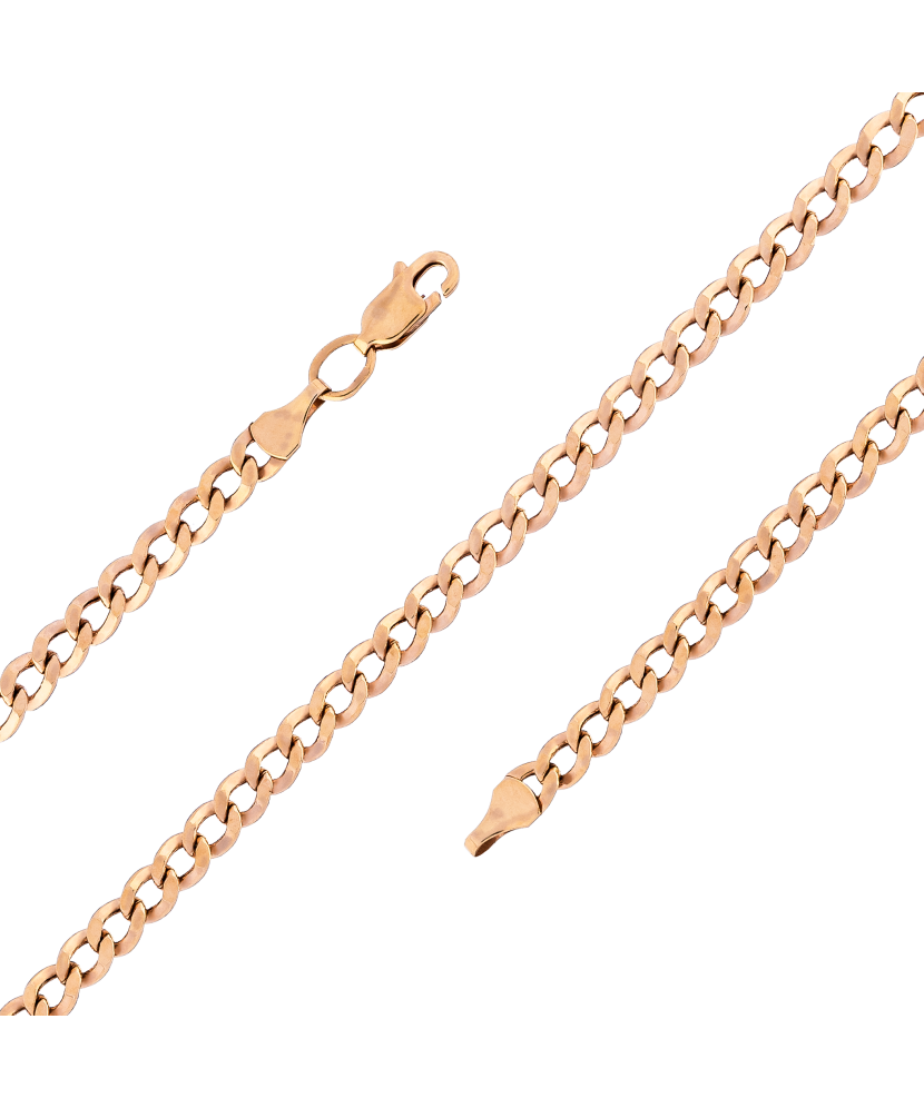 Auksinė apyrankė "Curb" 4.6mm - Auksinės apyrankės - Goldinga