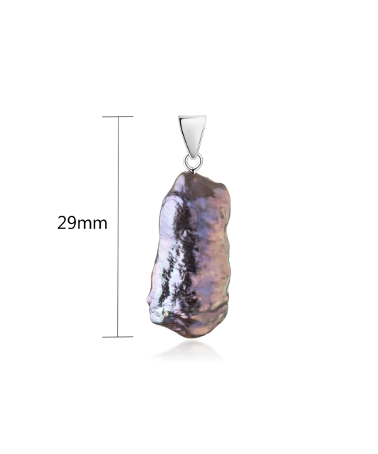 Sidabrinis pakabukas su perlu - Perlų pakabukai - Goldinga