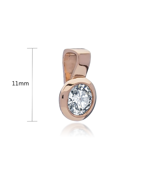 Auksinis pakabukas su cirkoniu  - Goldinga