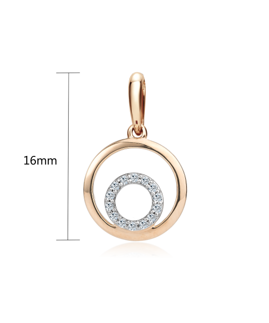 Auksinis pakabukas su deimantais - Pakabukai su brangakmeniais - Goldinga