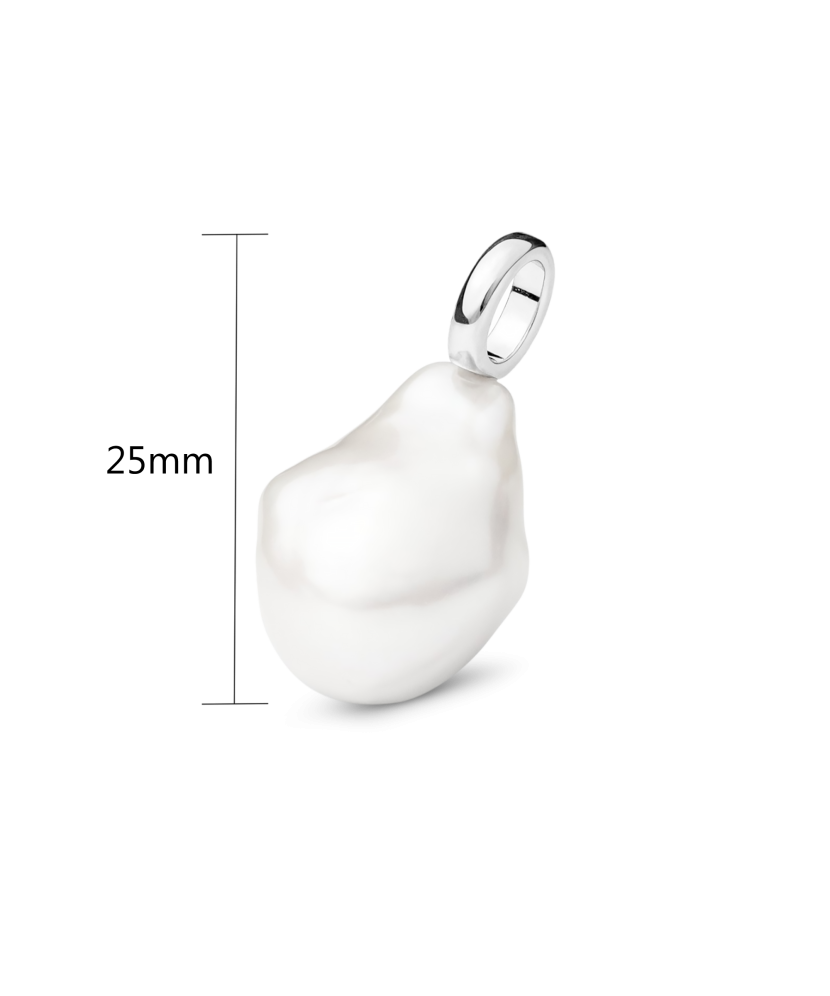 Sidabrinis pakabukas su kasumi perlu - Sidabriniai pakabukai - Goldinga