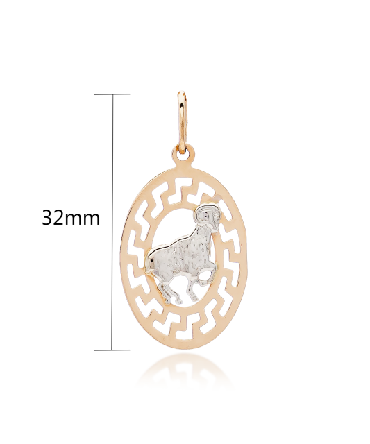 Auksinis pakabukas "avinas" - Zodiako ženklų pakabukai - Goldinga