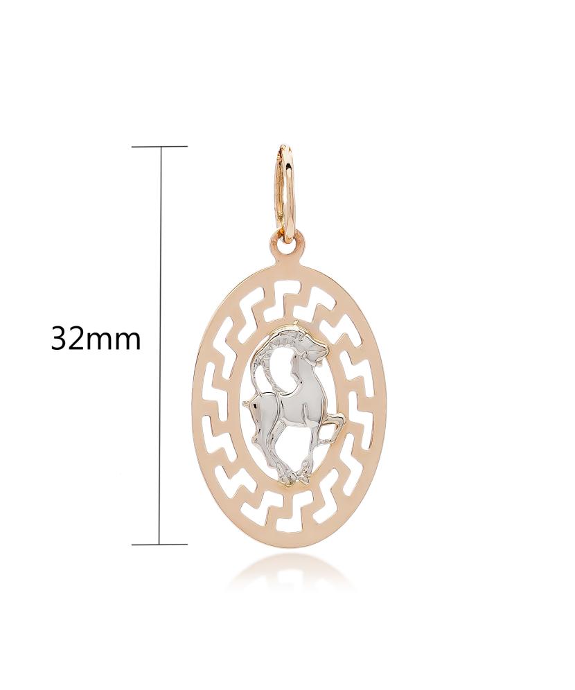 Auksinis pakabukas "Ožiaragis" - Zodiako ženklų pakabukai - Goldinga