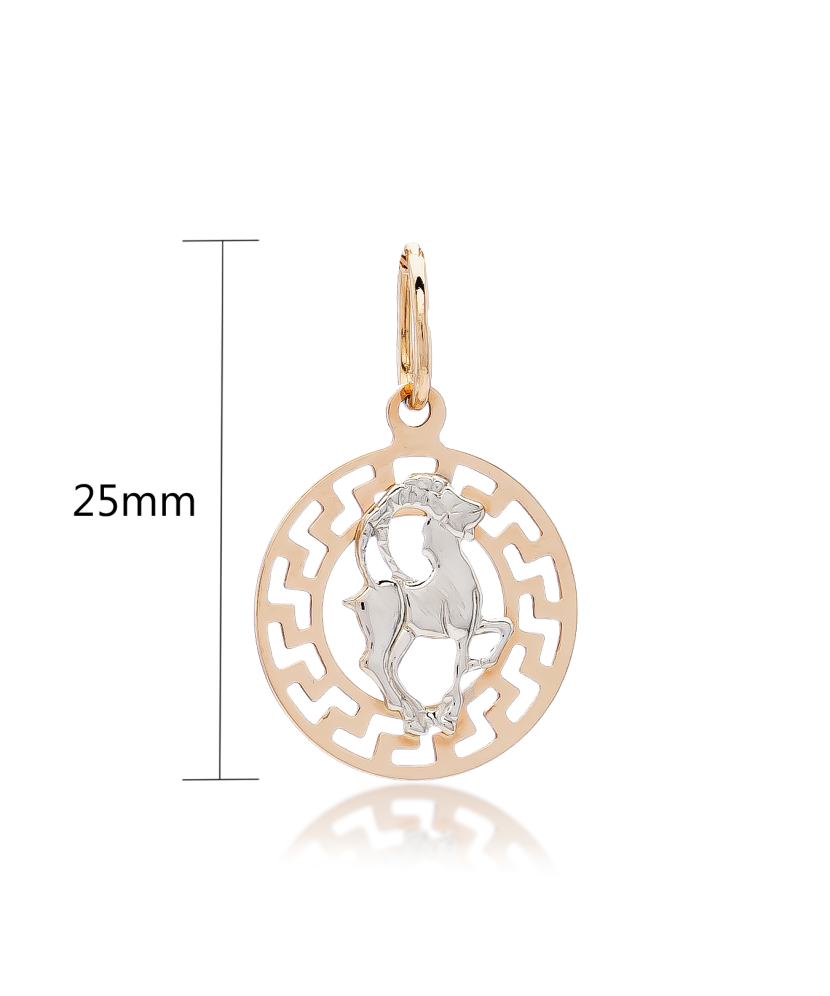 Auksinis pakabukas "Ožiaragis" - Zodiako ženklų pakabukai - Goldinga