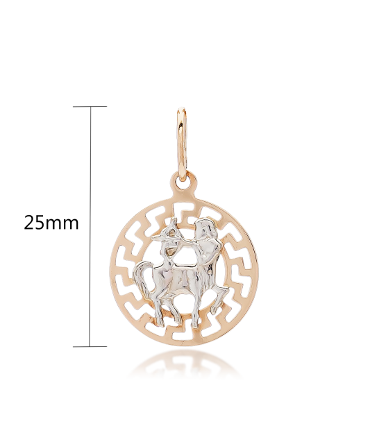 Auksinis pakabukas "Šaulys" - Zodiako ženklų pakabukai - Goldinga