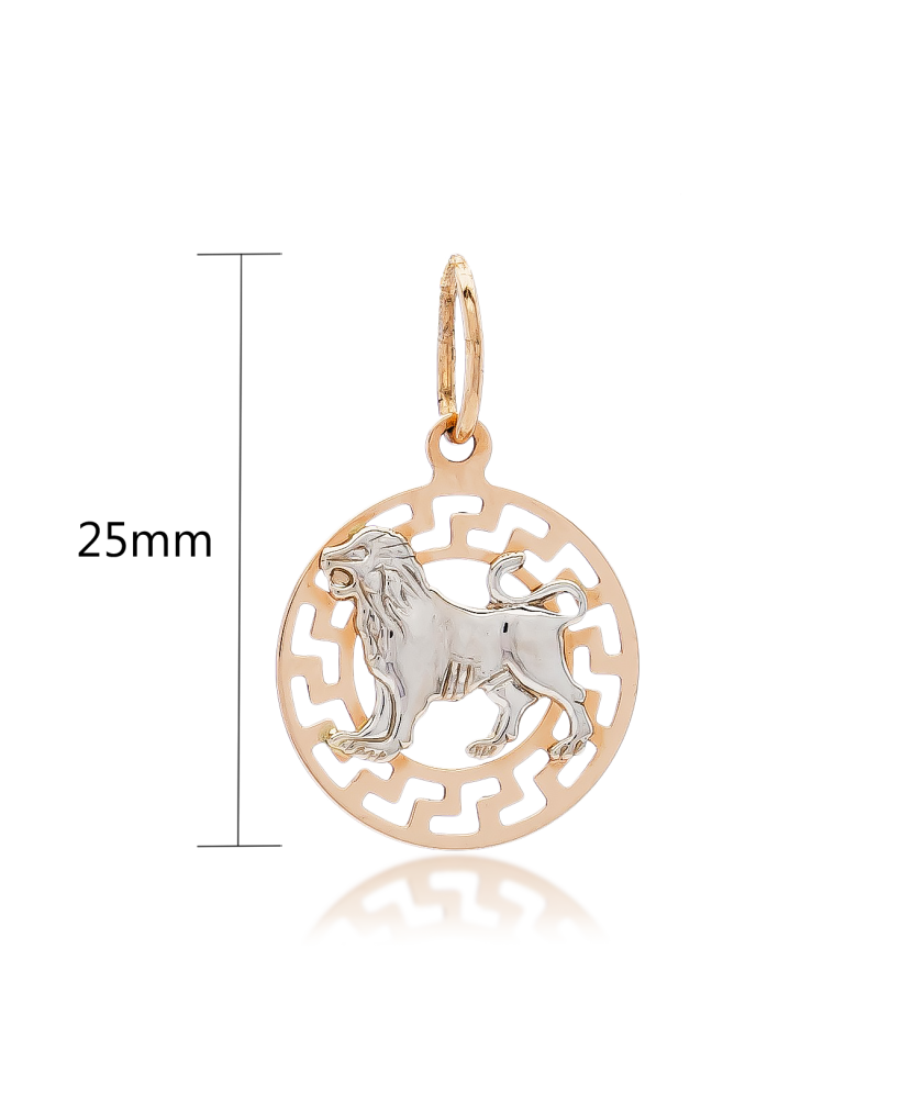 Auksinis pakabukas "Liūtas" - Zodiako ženklų pakabukai - Goldinga