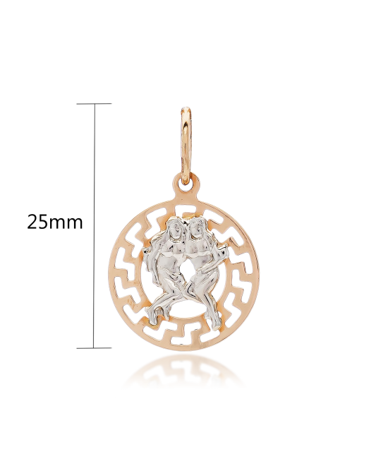 Auksinis pakabukas "dvyniai" - Zodiako ženklų pakabukai - Goldinga