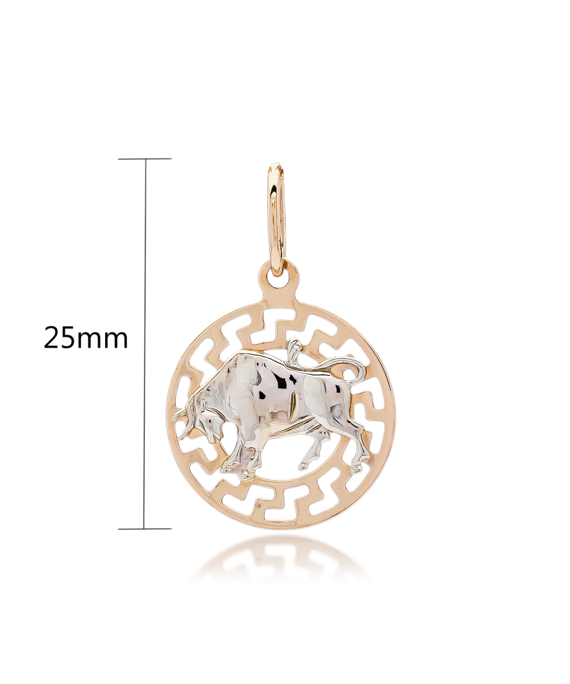 Auksinis pakabukas "Jautis" - Zodiako ženklų pakabukai - Goldinga