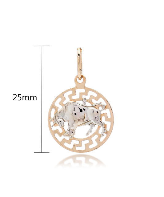 Auksinis pakabukas "Jautis" - Zodiako ženklų pakabukai - Goldinga