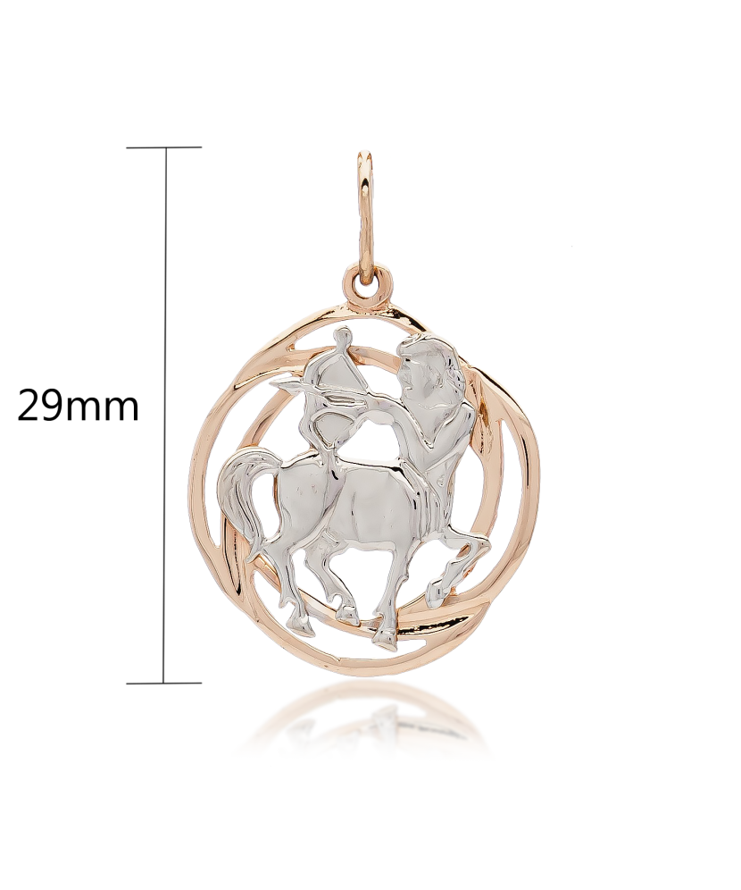 Auksinis pakabukas "Šaulys" - Zodiako ženklų pakabukai - Goldinga