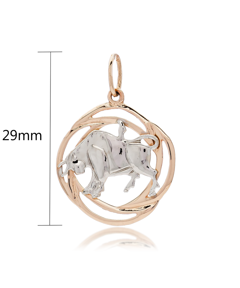 Auksinis pakabukas "Jautis" - Zodiako ženklų pakabukai - Goldinga