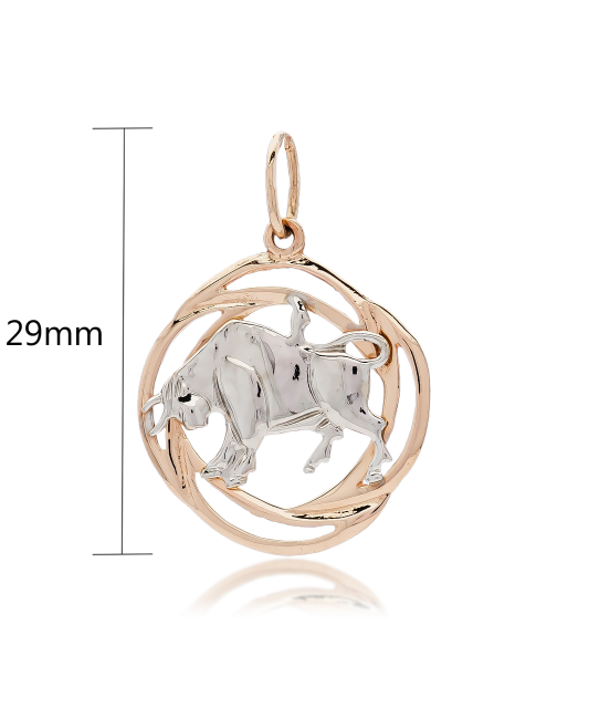 Auksinis pakabukas "Jautis" - Zodiako ženklų pakabukai - Goldinga