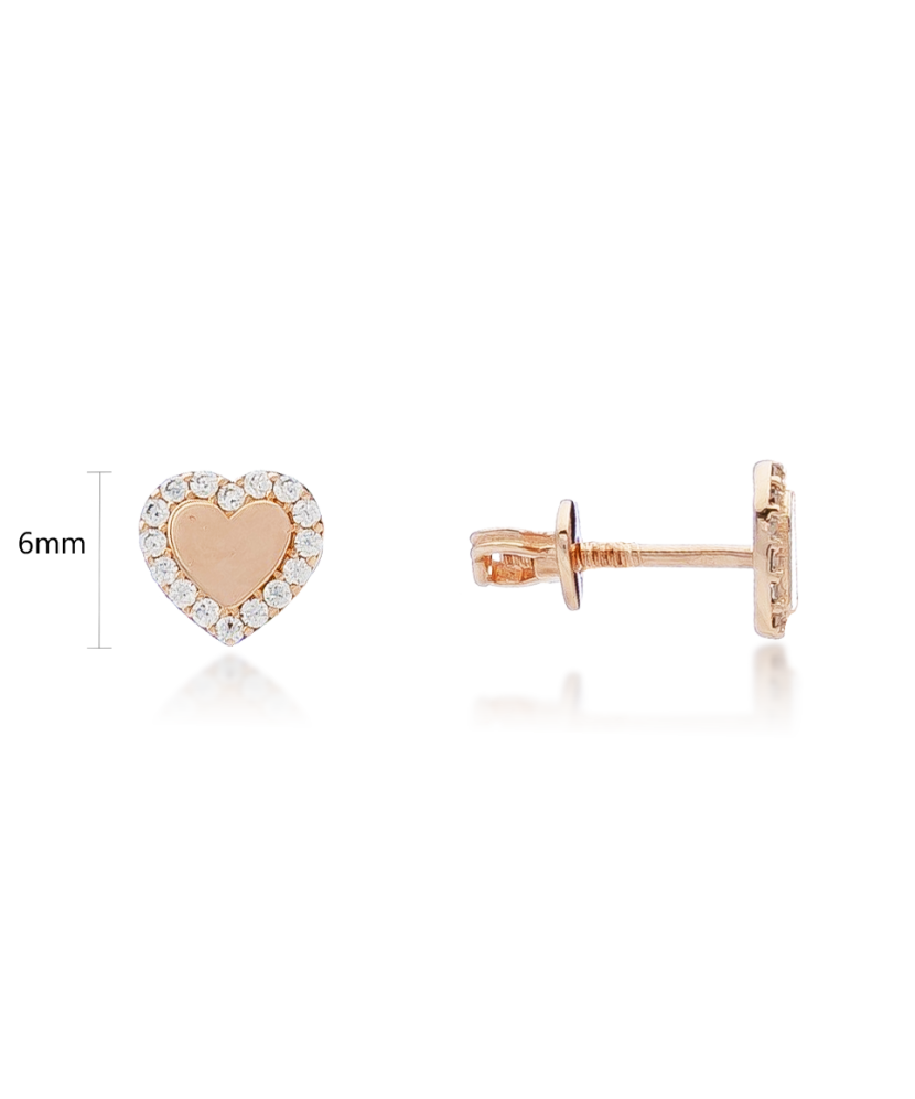 Auksiniai auskarai su cirkoniais - Auksiniai auskarai - Goldinga