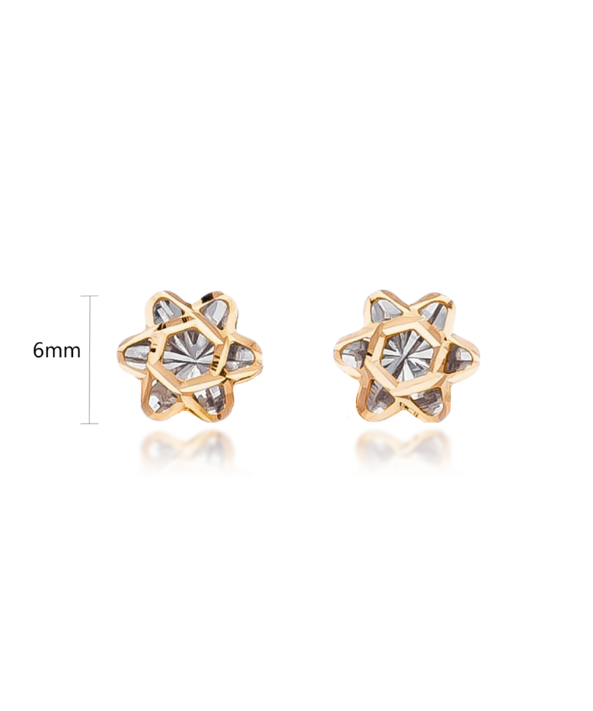 Auksiniai auskarai "Gėlytė" - Auksiniai auskarai - Goldinga