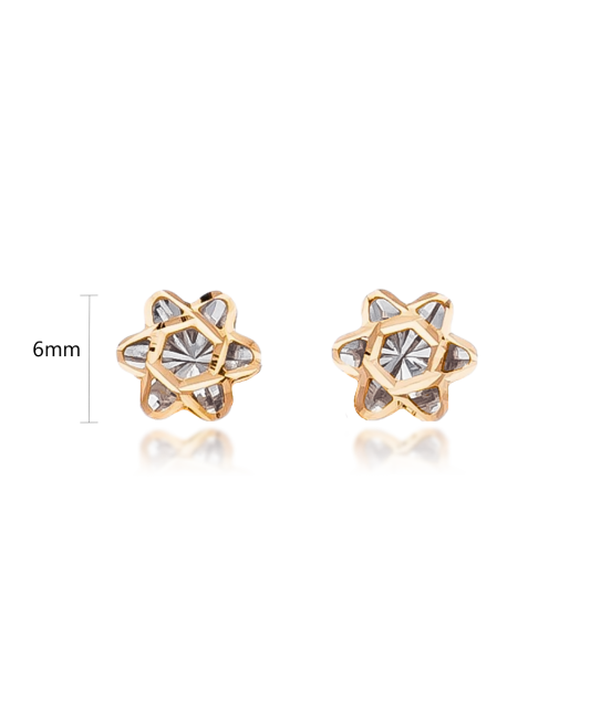 Auksiniai auskarai "Gėlytė" - Auksiniai auskarai - Goldinga