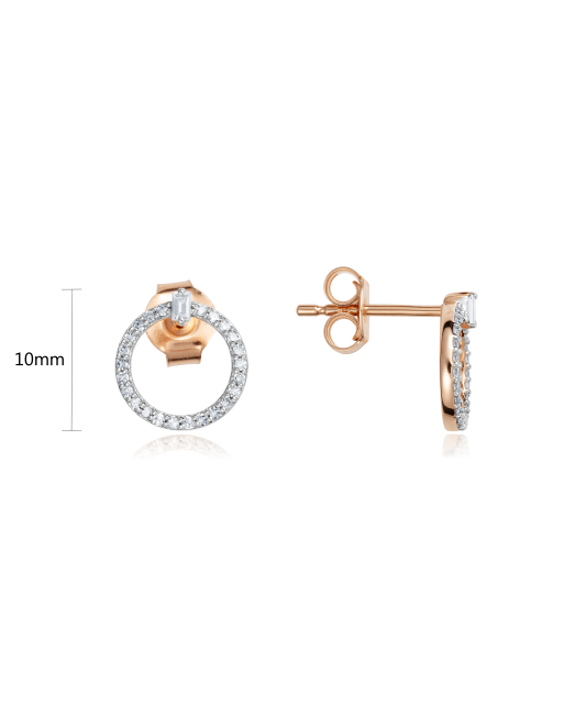 Auksiniai auskarai su deimantais - Auksiniai Auskarai su brangakmeniais - Goldinga