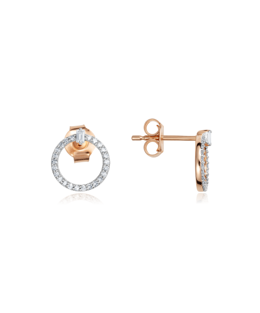 Auksiniai auskarai su deimantais - Auksiniai Auskarai su brangakmeniais - Goldinga