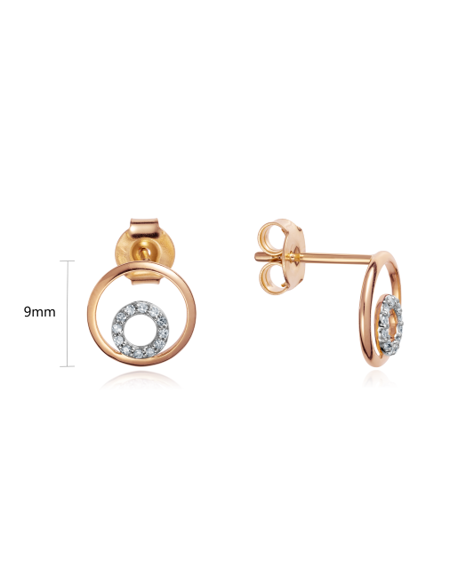 Auksiniai auskarai su deimantais - Auksiniai Auskarai su brangakmeniais - Goldinga