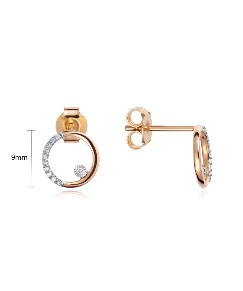 Auksiniai auskarai su deimantais - Auksiniai Auskarai su brangakmeniais - Goldinga