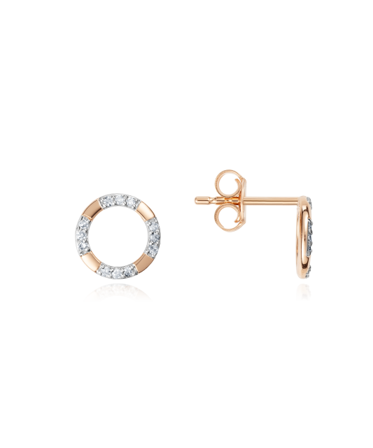 Auksiniai auskarai su deimantais - Auksiniai Auskarai su brangakmeniais - Goldinga